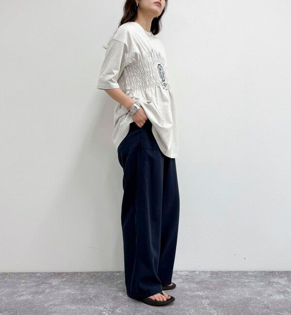 fredy emue「シルキーリネンイージーパンツ」|チノ|