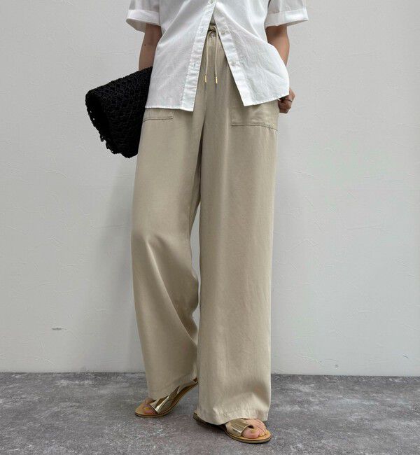 fredy emue「シルキーリネンイージーパンツ」|チノ|