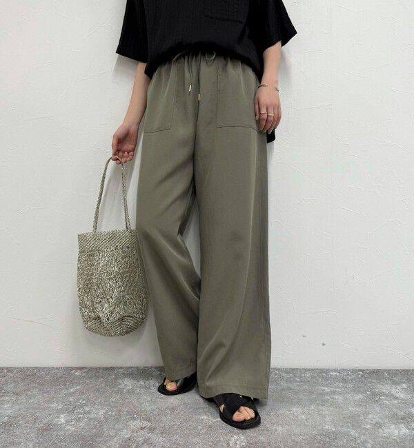 fredy emue「シルキーリネンイージーパンツ」|チノ|