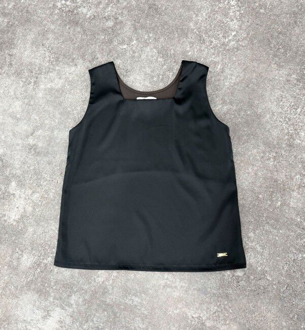 fredy emue「リラックスサテンタンクトップ」|タンクトップ|チャコールグレー