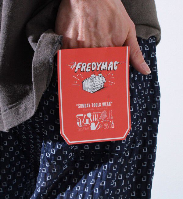 FREDY MAC「【FREDYMAC/フレディマック】シアサッカー素材 総柄 イージーパンツ」|チノ|