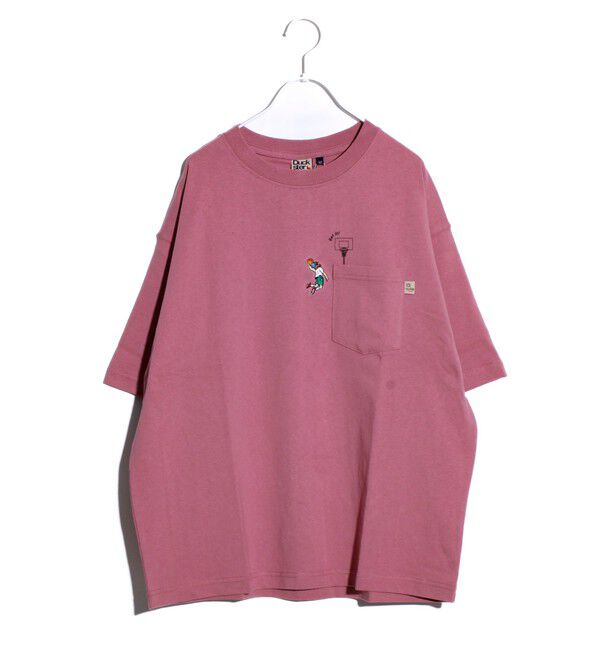 FREDY MAC「【Duckster/ダックスター】吸水速乾天竺 THE SHOT ポケットTシャツ ポケT」|Tシャツ・カットソー|サーモンピンク