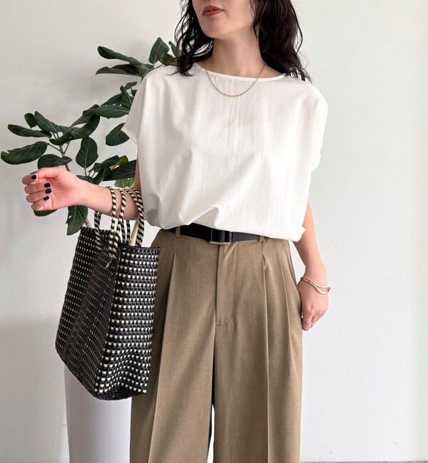 fredy emue「コクーンカットソーブラウス」|Tシャツ・カットソー|オフホワイト