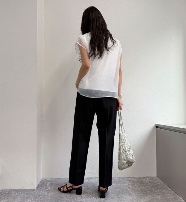 fredy emue「シアーオーガンジーレイヤードノースリーブブラウス」|シャツ・ブラウス|