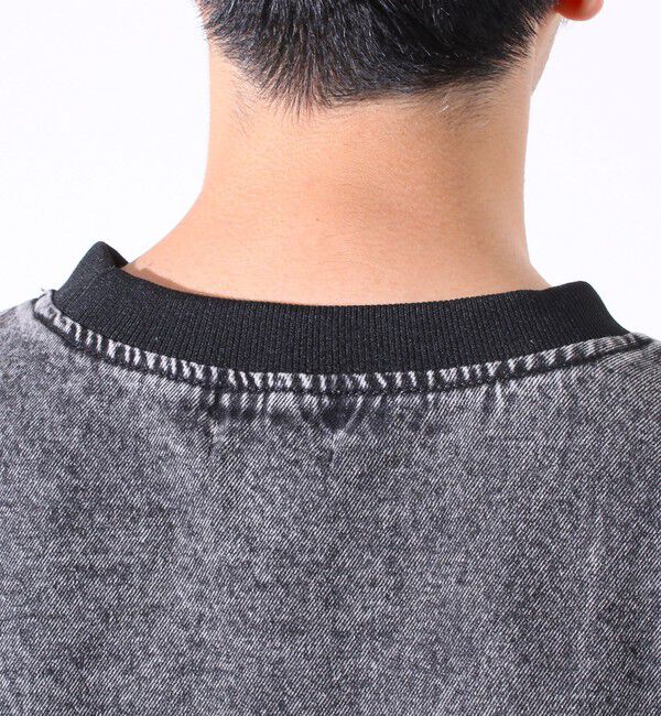 GLOSTER「【GLOSTER/グロスター】デニムライクカットソー クルーネックTシャツ ドローコード付き」|Tシャツ・カットソー|