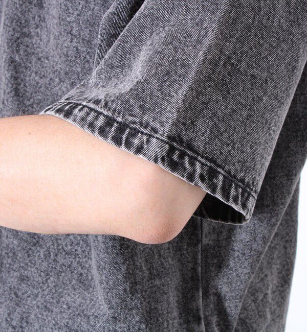 GLOSTER「【GLOSTER/グロスター】デニムライクカットソー クルーネックTシャツ ドローコード付き」|Tシャツ・カットソー|