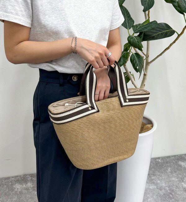 fredy emue「ラインテープブレードバッグ」|かごバッグ|