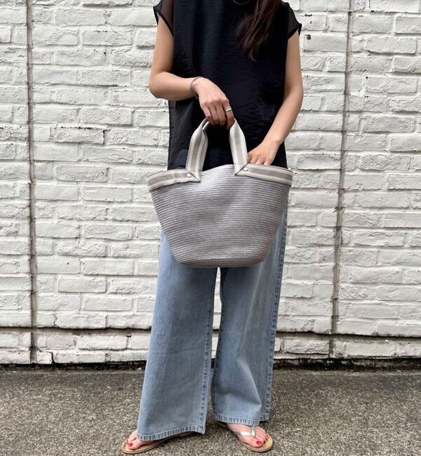 fredy emue「ラインテープブレードバッグ」|かごバッグ|