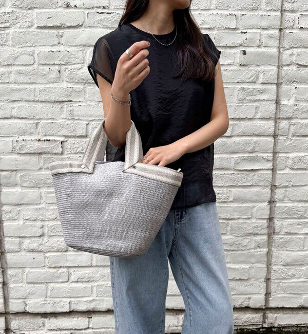 fredy emue「ラインテープブレードバッグ」|かごバッグ|