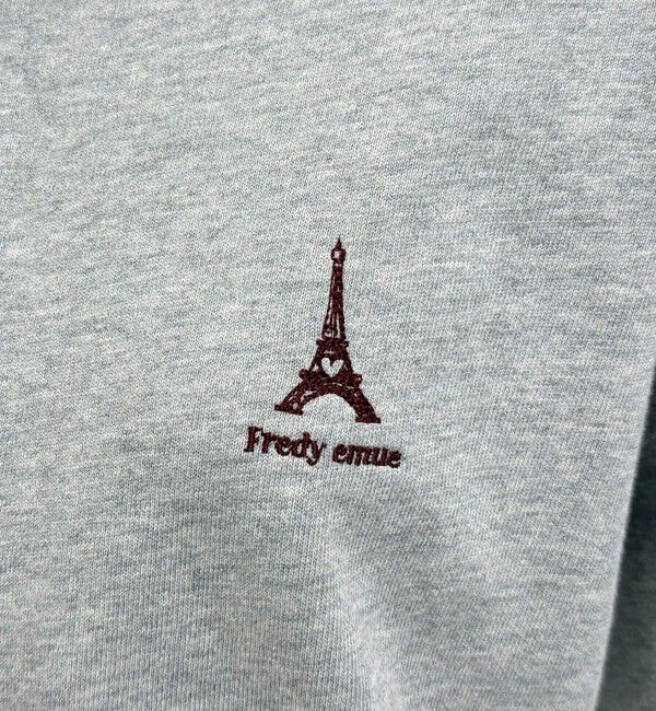 fredy emue「ワンポイント刺繍半袖ラガーシャツ」|Tシャツ・カットソー|