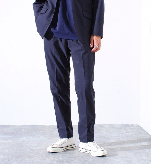 GLOSTER「【セットアップ/ビジカジ対応】エアードッツ 快適軽量 イージーパンツ スラックス」|チノ|