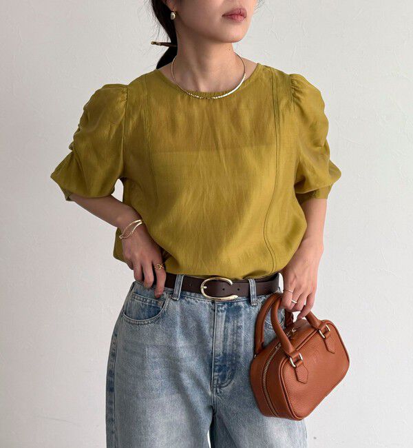 fredy emue「2WAYシアー袖ボリュームブラウス」|シャツ・ブラウス|