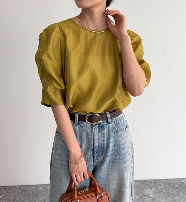 fredy emue「2WAYシアー袖ボリュームブラウス」|シャツ・ブラウス|