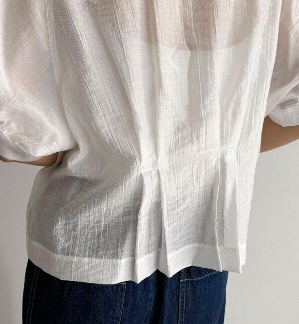 fredy emue「クロップドハーフスリーブブラウス」|シャツ・ブラウス|