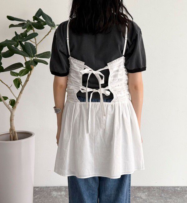 fredy emue「ギャザーキャミソールビスチェ」|キャミソール|