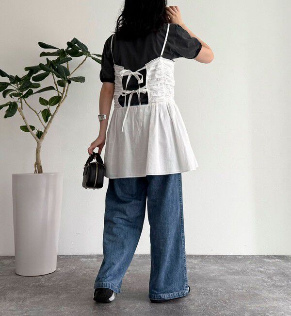 fredy emue「ギャザーキャミソールビスチェ」|キャミソール|