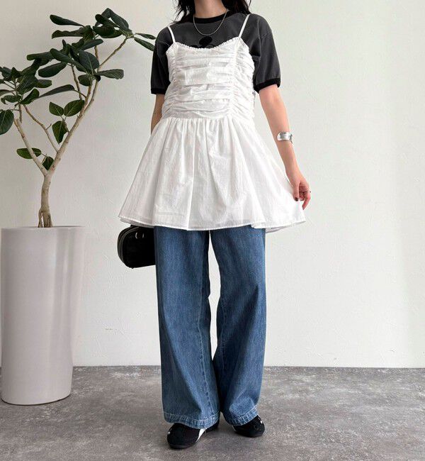 fredy emue「ギャザーキャミソールビスチェ」|キャミソール|