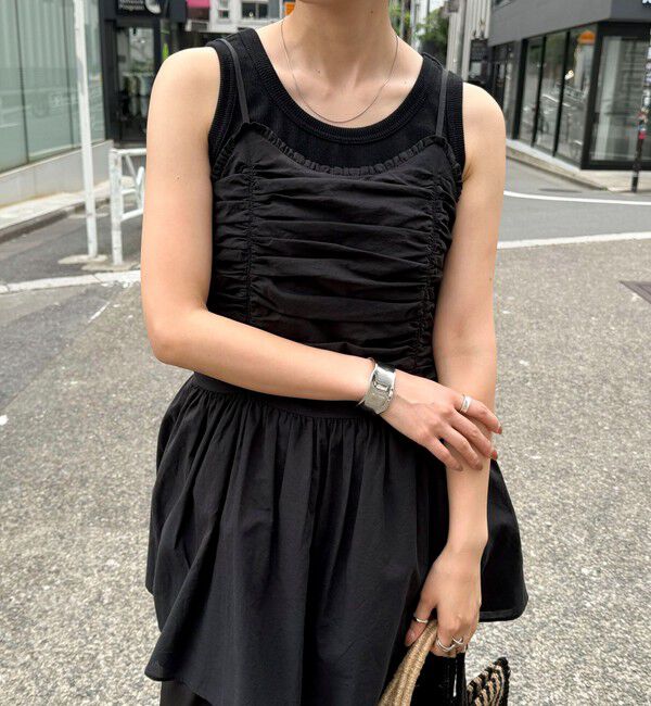 fredy emue「ギャザーキャミソールビスチェ」|キャミソール|