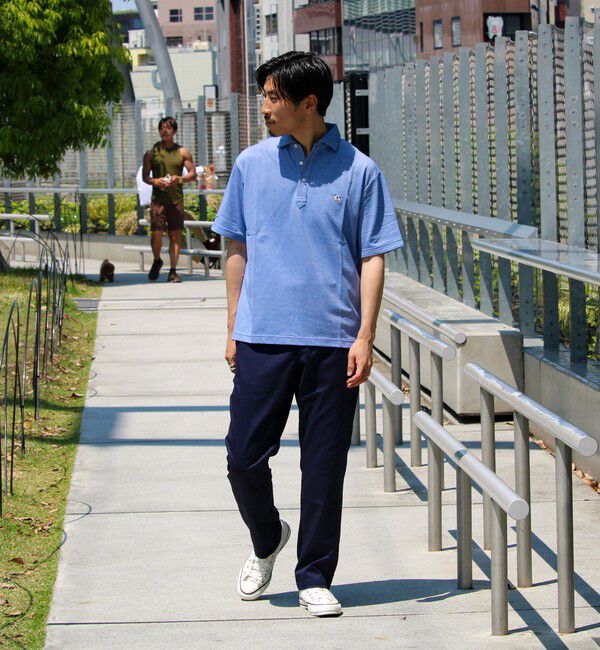 GLOSTER「【新色追加】【GLOSTER/グロスター】フレンチブルドッグ刺繍 DADDYポロシャツ」|ポロシャツ|