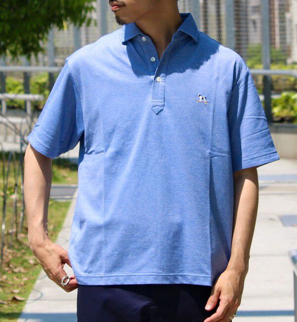 GLOSTER「【新色追加】【GLOSTER/グロスター】フレンチブルドッグ刺繍 DADDYポロシャツ」|ポロシャツ|