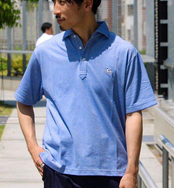 GLOSTER「【新色追加】【GLOSTER/グロスター】フレンチブルドッグ刺繍 DADDYポロシャツ」|ポロシャツ|
