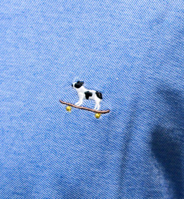 GLOSTER「【新色追加】【GLOSTER/グロスター】フレンチブルドッグ刺繍 DADDYポロシャツ」|ポロシャツ|