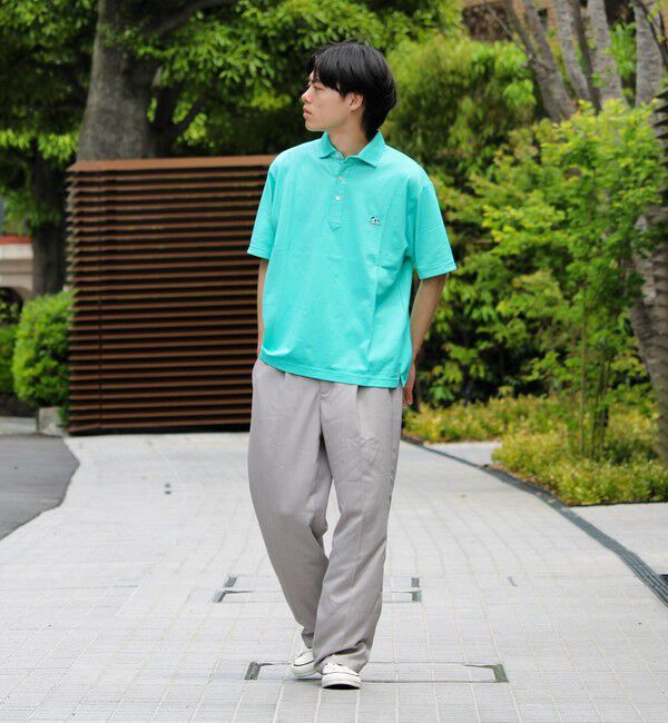 GLOSTER「【新色追加】【GLOSTER/グロスター】フレンチブルドッグ刺繍 DADDYポロシャツ」|ポロシャツ|