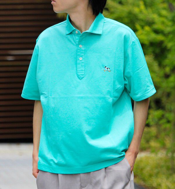 GLOSTER「【新色追加】【GLOSTER/グロスター】フレンチブルドッグ刺繍 DADDYポロシャツ」|ポロシャツ|