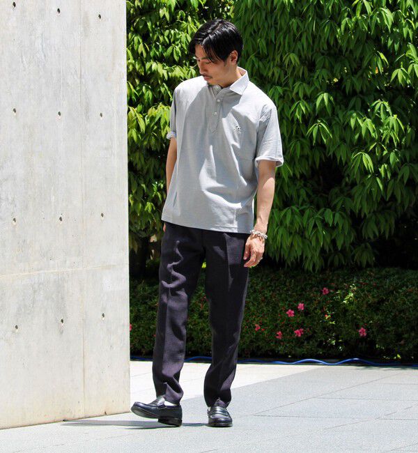 GLOSTER「【新色追加】【GLOSTER/グロスター】フレンチブルドッグ刺繍 DADDYポロシャツ」|ポロシャツ|