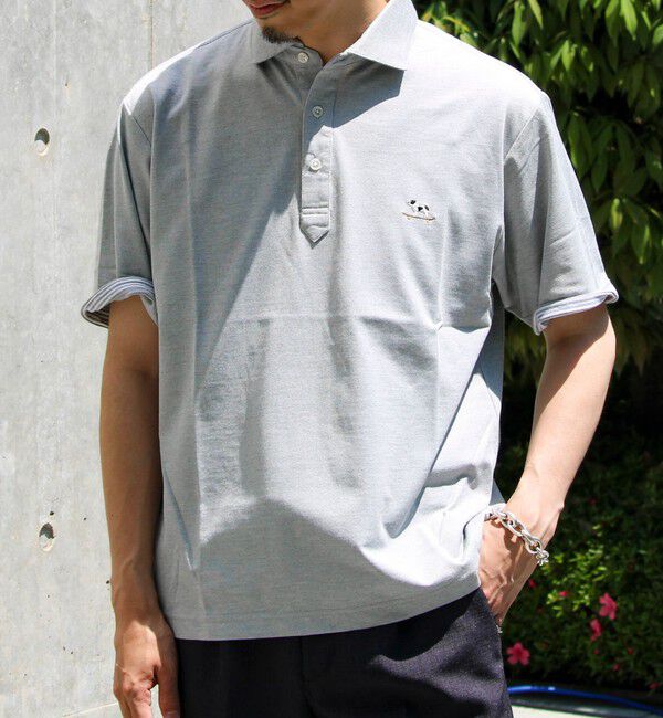 GLOSTER「【新色追加】【GLOSTER/グロスター】フレンチブルドッグ刺繍 DADDYポロシャツ」|ポロシャツ|