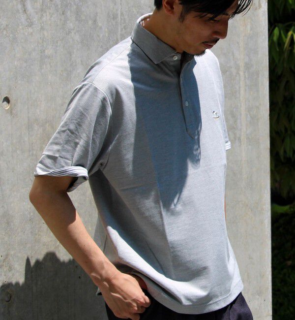 GLOSTER「【新色追加】【GLOSTER/グロスター】フレンチブルドッグ刺繍 DADDYポロシャツ」|ポロシャツ|