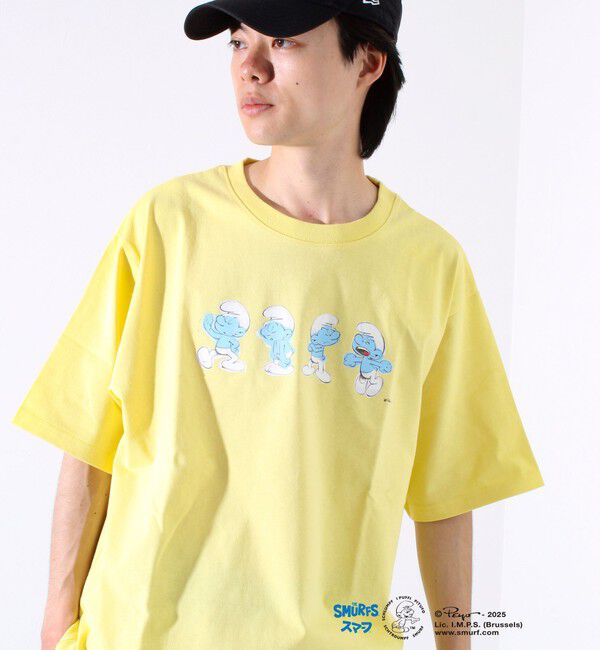 FREDY MAC「表情連続プリント スマーフ フロントTシャツ? 」|Tシャツ・カットソー|