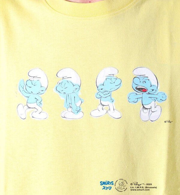 FREDY MAC「表情連続プリント スマーフ フロントTシャツ? 」|Tシャツ・カットソー|