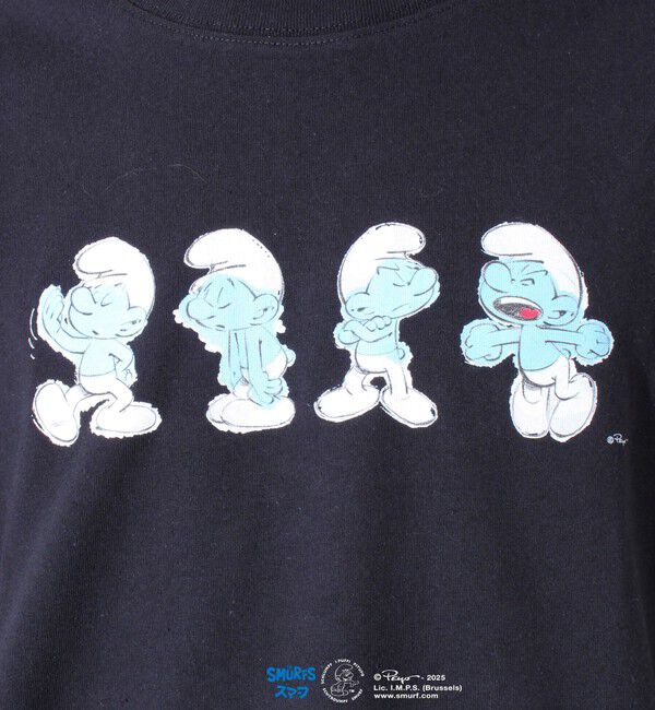 FREDY MAC「表情連続プリント スマーフ フロントTシャツ? 」|Tシャツ・カットソー|