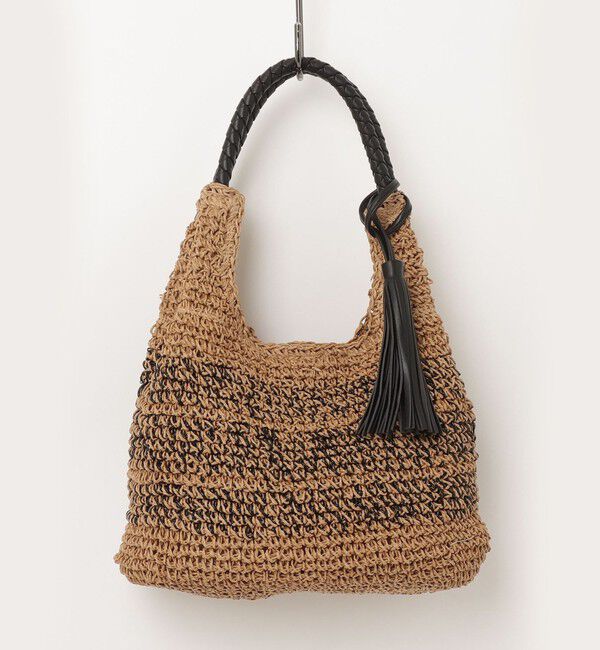 fredy emue「タッセル付きラメペーパーカゴバッグ」|かごバッグ|