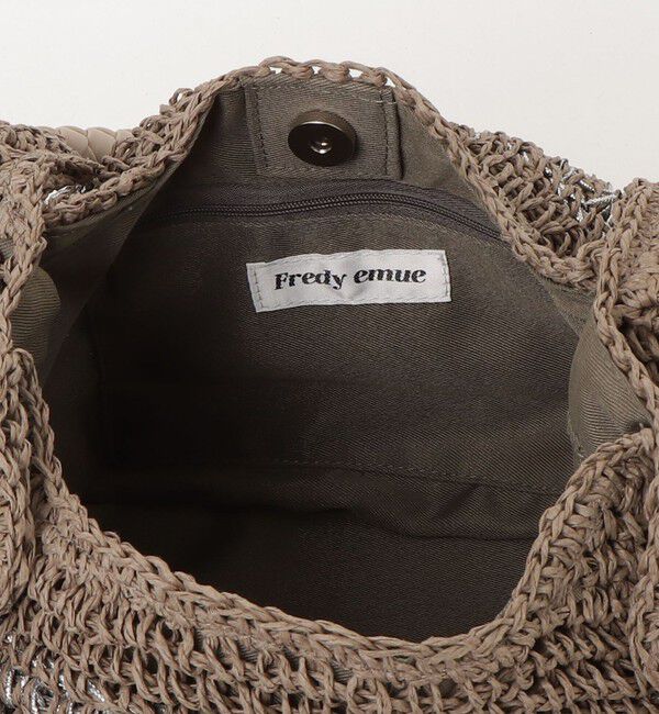 fredy emue「タッセル付きラメペーパーカゴバッグ」|かごバッグ|