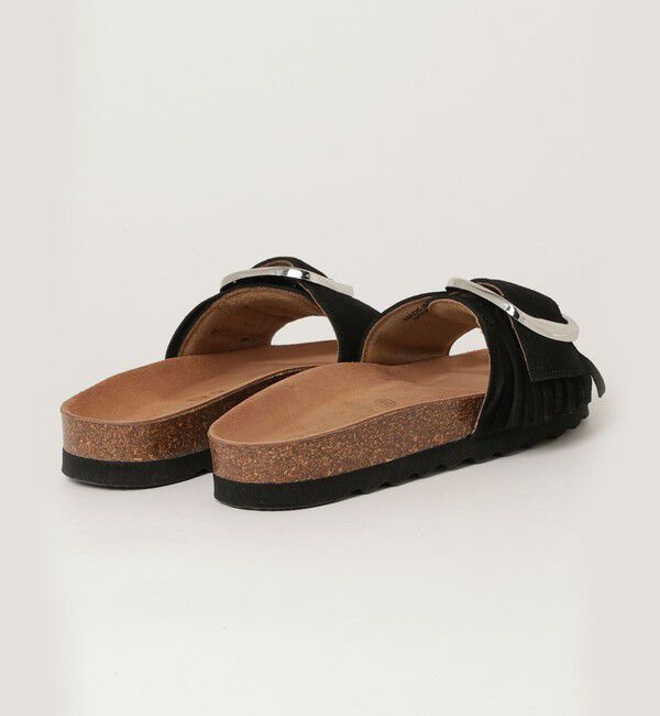 fredy emue「【VINILO/ヴィニーロ】スエードフリンジバックルスライドサンダル」|サンダル|