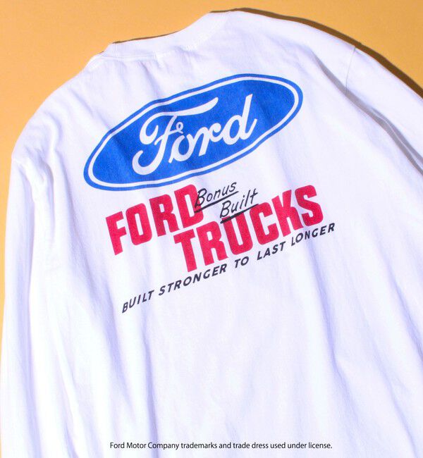GLOSTER「【GOOD ROCK SPEED】FORD/フォード バックプリント ロングスリーブTシャツ ロンT」|Tシャツ・カットソー|