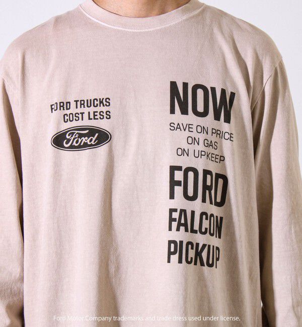GLOSTER「【GOOD ROCK SPEED】FORD/フォード バックプリント ロングスリーブTシャツ ロンT」|Tシャツ・カットソー|