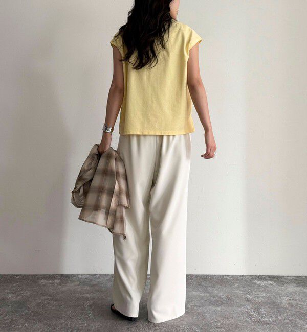 fredy emue「チェーン刺繍フレンチTシャツプルオーバー」|Tシャツ・カットソー|