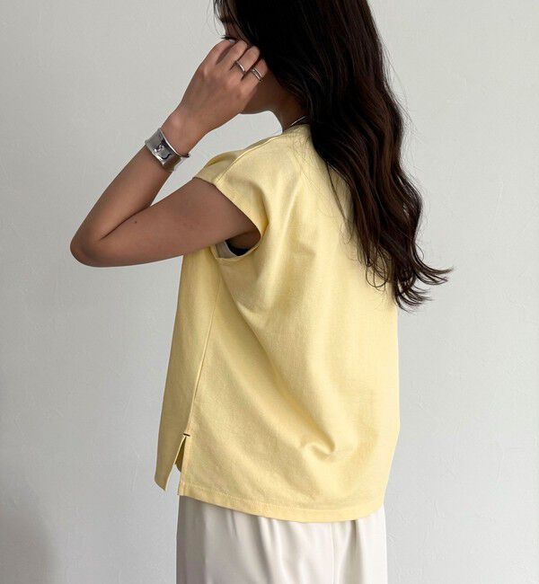 fredy emue「チェーン刺繍フレンチTシャツプルオーバー」|Tシャツ・カットソー|