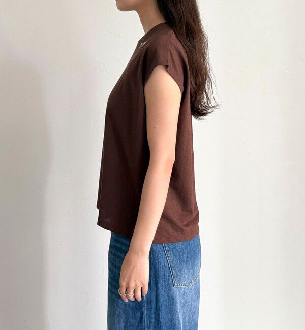 fredy emue「チェーン刺繍フレンチTシャツプルオーバー」|Tシャツ・カットソー|