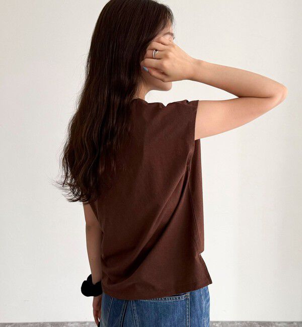 fredy emue「チェーン刺繍フレンチTシャツプルオーバー」|Tシャツ・カットソー|