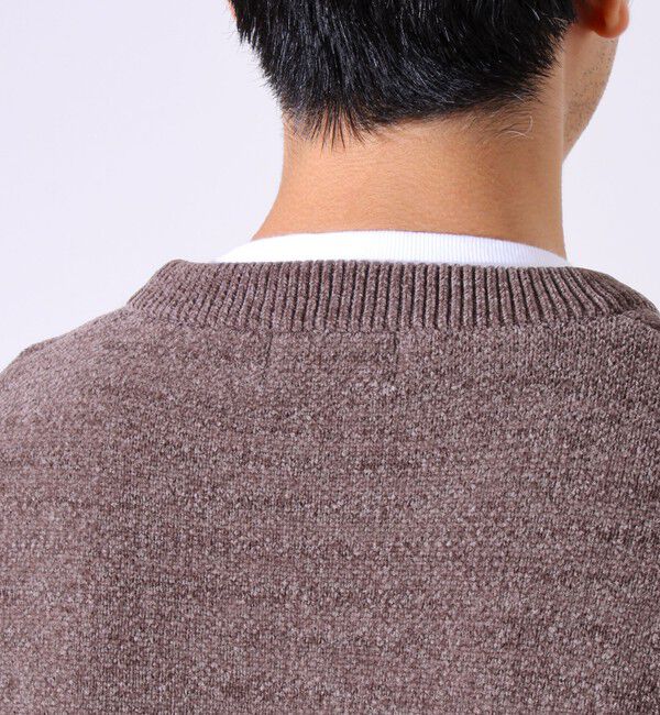 GLOSTER「【GLOSTER/グロスター】モールブロッキング ニットプルオーバー」|ニット・セーター|