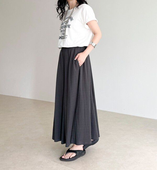 fredy emue「《セットアップ対応》タンブラー鹿の子フレアースカート」|スカート|