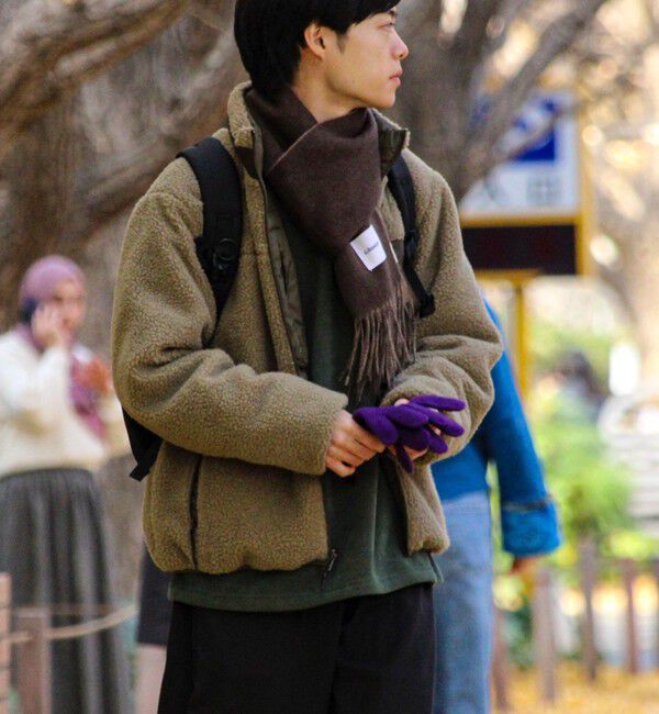 GLOSTER「【2WAYで着回せる】【UNISEX】GLOSTER配色別注 TAIONボア&times;ダウンブルゾン」|ダウン|