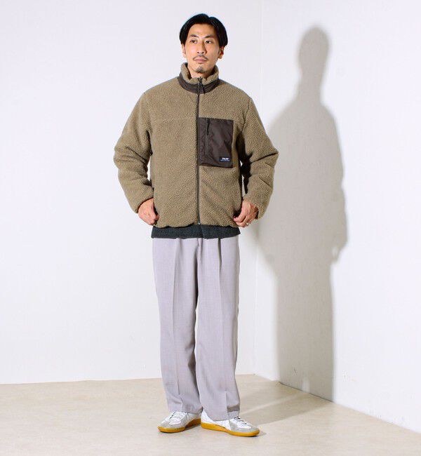 GLOSTER「【2WAYで着回せる】【UNISEX】GLOSTER配色別注 TAIONボア&times;ダウンブルゾン」|ダウン|