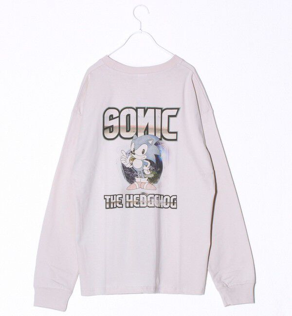 GLOSTER「【SONIC/ソニック】UNISEX ヴィンテージ風 ロンT」|Tシャツ・カットソー|ホワイト系その他