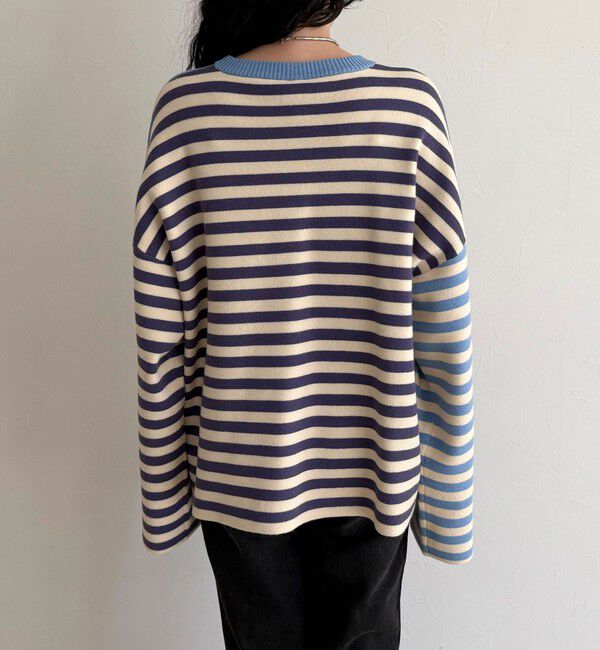 fredy emue「【GEVACO/ゲバコ】ボーダーニットプルオーバー」|ニット・セーター|