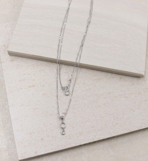 fredy emue「キラキラチェーンフックロングネックレス」|ネックレス|シルバー